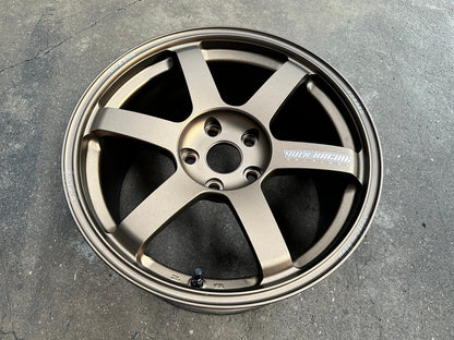 New 18X9.5 ET45 RAYS TE37 SAGA PLUS Rim (4 wheel) Matt Bronze 5X120