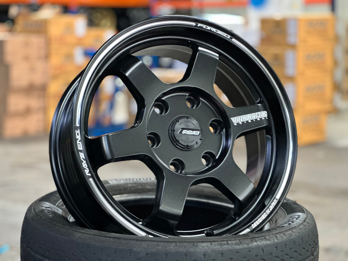 New 16X6.5 ET40 TE37 Design Ultra Rim (4 wheel) Matt Black 6X130