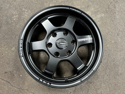 New 16X6.5 ET40 TE37 Design Ultra Rim (4 wheel) Matt Black 6X130