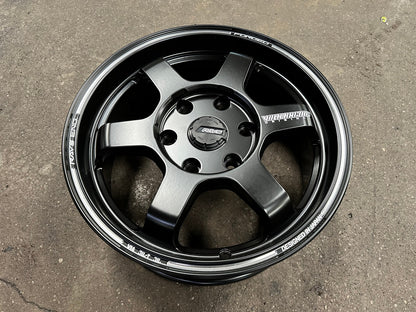 New 16X6.5 ET40 TE37 Design Ultra Rim (4 wheel) Matt Black 6X130