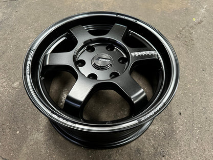 New 16X6.5 ET40 TE37 Design Ultra Rim (4 wheel) Matt Black 6X130