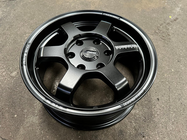 New 16X6.5 ET40 TE37 Design Ultra Rim (4 wheel) Matt Black 6X130