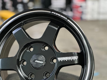 New 16X6.5 ET40 TE37 Design Ultra Rim (4 wheel) Matt Black 6X130