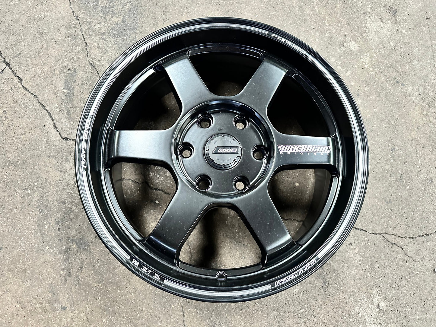 New 17X7 ET35 TE37 Design Ultra Rim (4 wheel) Matt Black 6X130