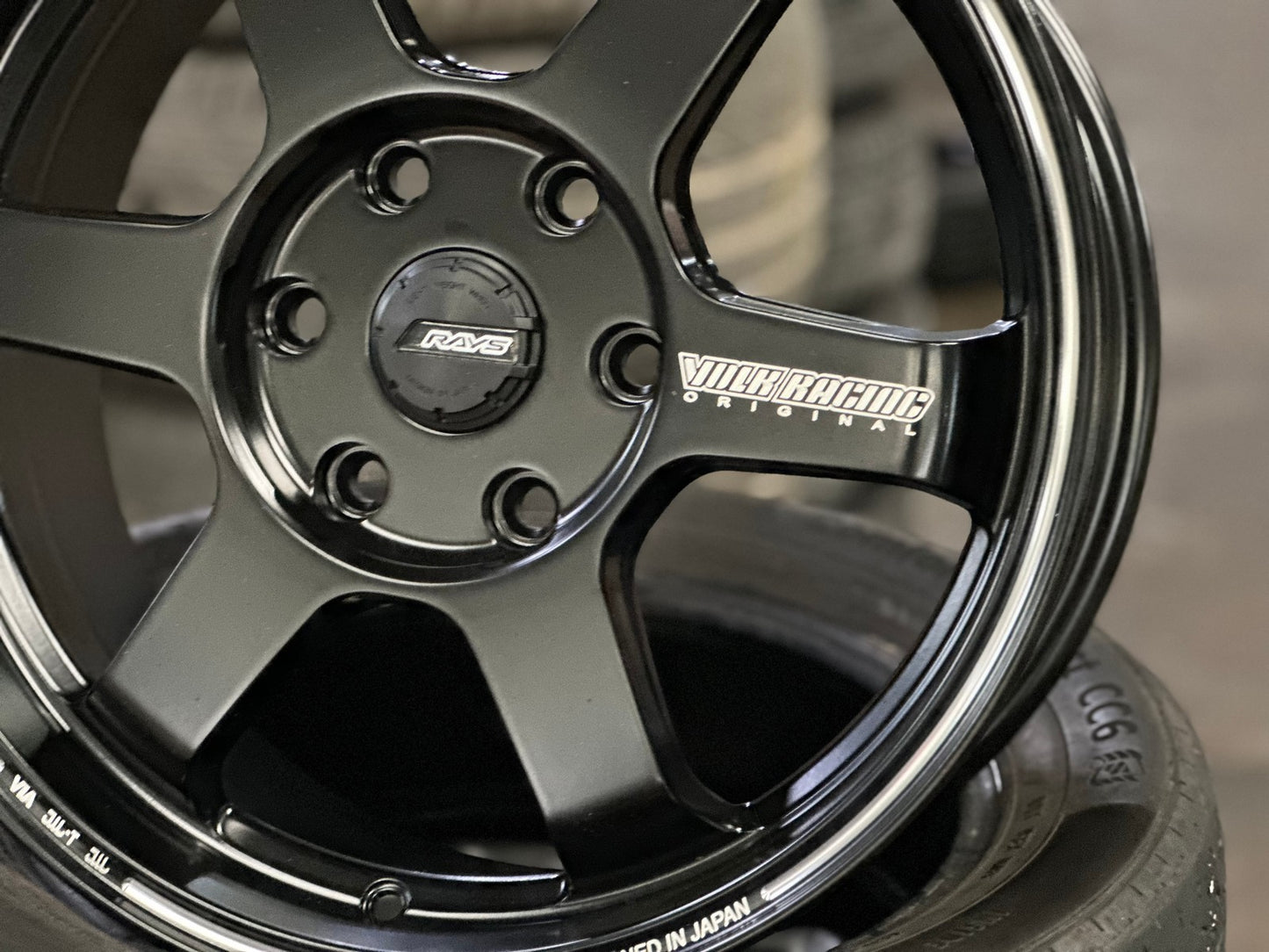 New 17X7 ET35 TE37 Design Ultra Rim (4 wheel) Matt Black 6X130