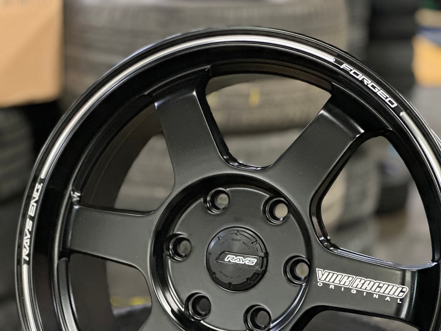 New 17X7 ET35 TE37 Design Ultra Rim (4 wheel) Matt Black 6X130