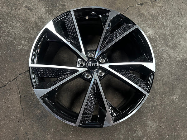 New 20X9 ET30 Audi Design Rim (4 wheel) Gloss Black PF 5X112