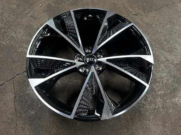 New 20X9 ET30 Audi Design Rim (4 wheel) Gloss Black PF 5X112