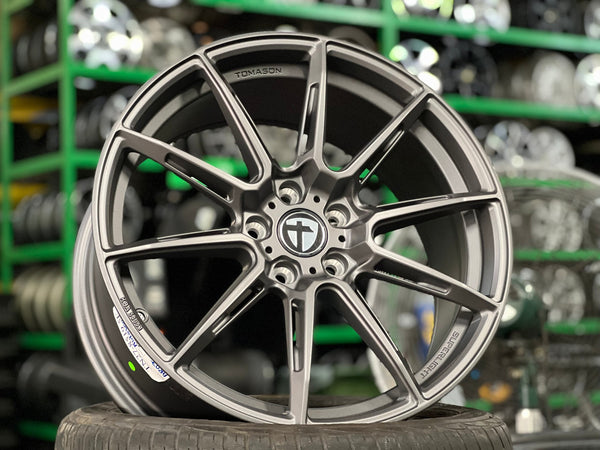 New 19X8.5 ET45 Tomason TN27 Rim (4 wheel) Matt Gunmetal 5X112