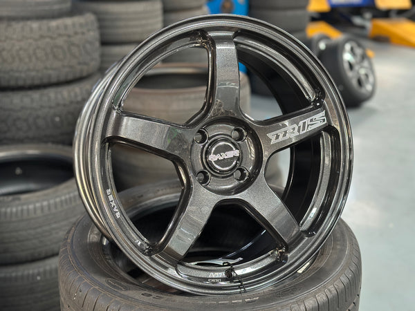 New 17X7.5 ET42 Raxer TR1S Rim (4 wheel) Dark Gunmetal 4X100