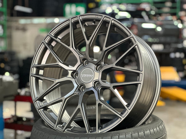 New 18X8.5 ET43 Varro VD06X Rim (4 wheel) Matt Gunmetal 5X112