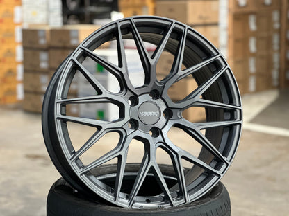 New 20X8.5 ET35 Varro VD06X Rim (4 wheel) Matt Gunmetal 5X112