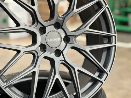 New 20X8.5 ET35 Varro VD06X Rim (4 wheel) Matt Gunmetal 5X114.3