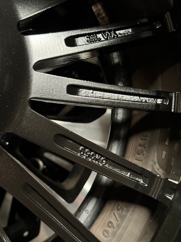 New 18X8 ET42 Mercedes Design Multispoke Rim (4 wheel) Gloss Black PF 5X112