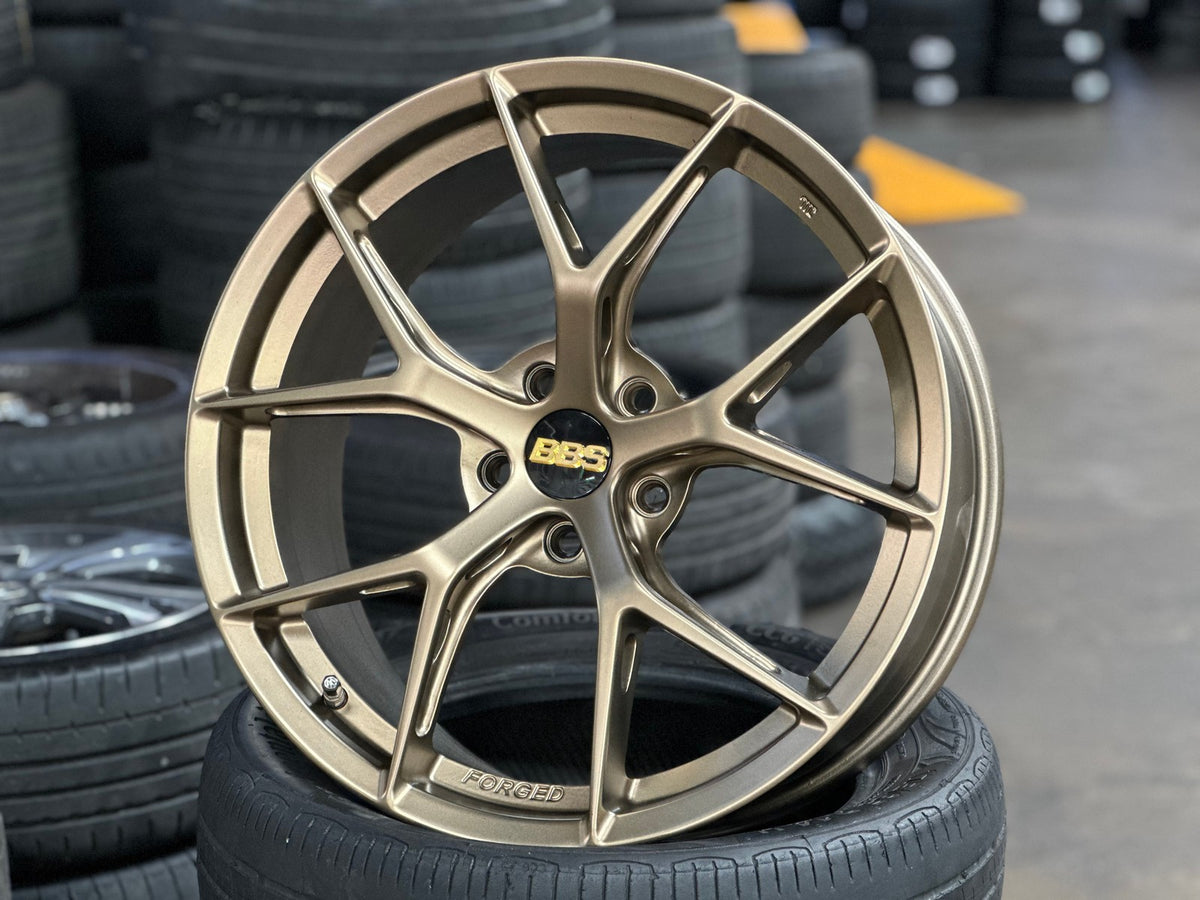New 19X8.5 ET43 BBS FIR Design Rim (4 wheel) Gloss Bronze 5X112