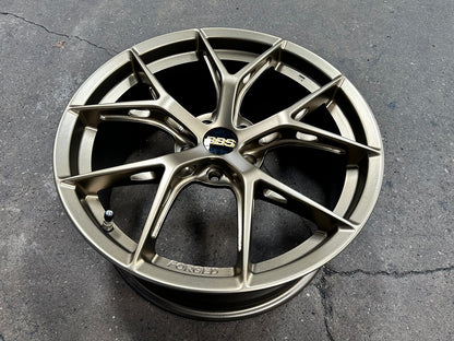 New 19X8.5 ET43 BBS FIR Design Rim (4 wheel) Gloss Bronze 5X112