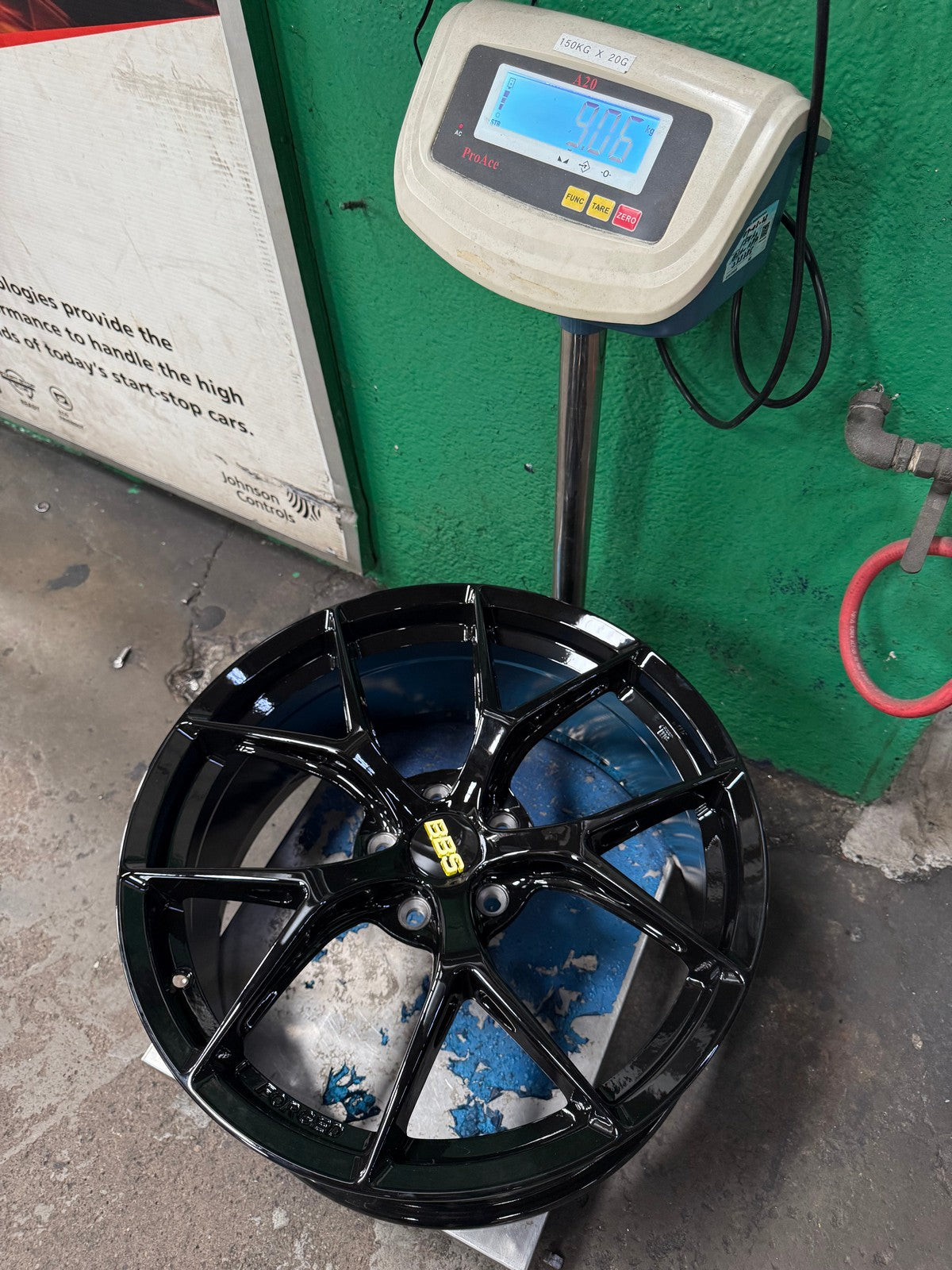 New 19X8.5 ET43 BBS FIR Design Rim (4 wheel) Gloss Black 5X112