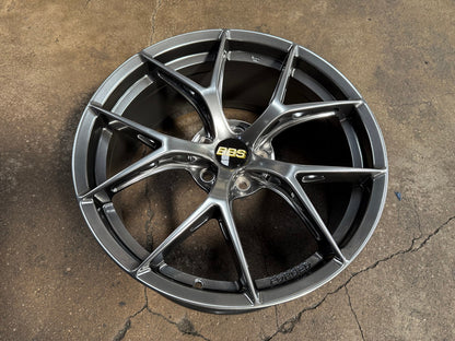 New 19X8.5 ET43 BBS FIR Design Rim (4 wheel) Hyper Black 5X114.3