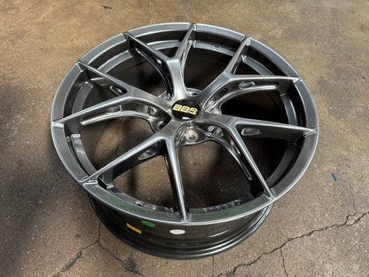 New 19X8.5 ET43 BBS FIR Design Rim (4 wheel) Hyper Black 5X112