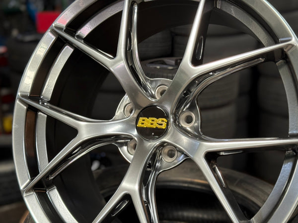 New 19X8.5 ET43 BBS FIR Design Rim (4 wheel) Hyper Black 5X112