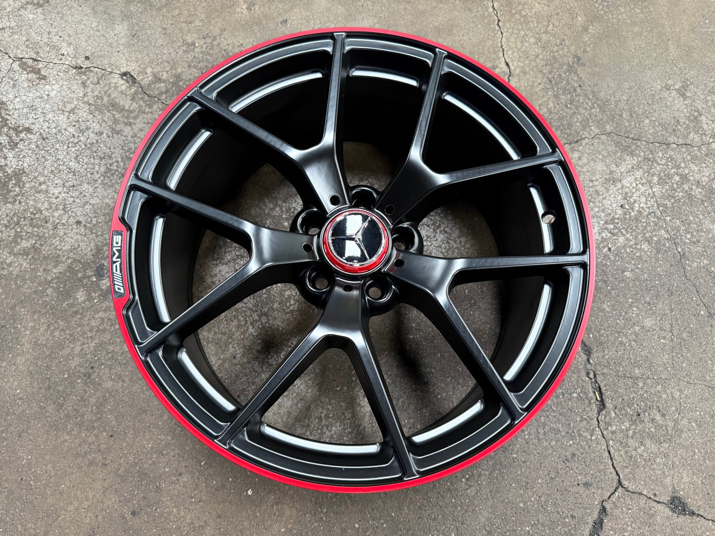 New 19X8.5 ET42 Mercedes Design Edition 507 Rim (4 wheel) Matt Black 5X112