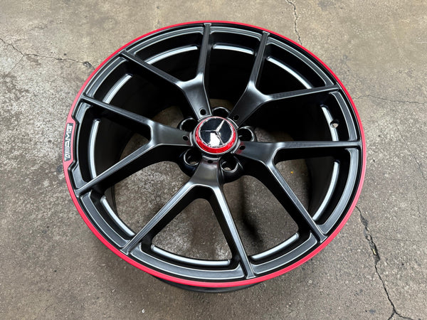 New 19X8.5 ET42 Mercedes Design Edition 507 Rim (4 wheel) Matt Black 5X112