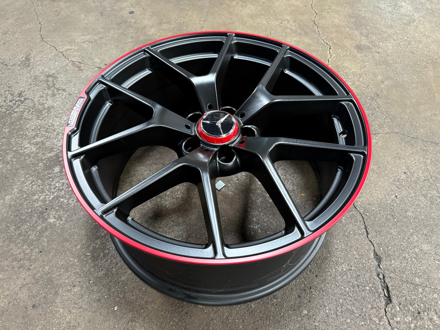 New 19X8.5 ET42 Mercedes Design Edition 507 Rim (4 wheel) Matt Black 5X112