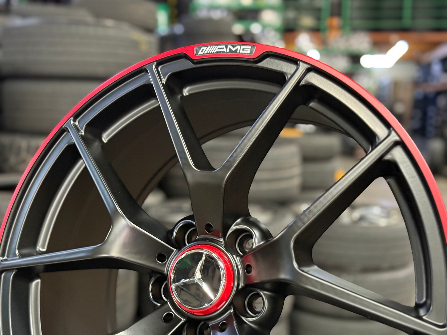 New 19X8.5 ET42 Mercedes Design Edition 507 Rim (4 wheel) Matt Black 5X112