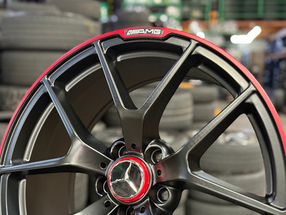 New 19X8.5 ET42 Mercedes Design Edition 507 Rim (4 wheel) Matt Black 5X112