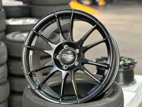 New 18X8 ET45 OZ Racing Superturismo Rim (4 wheel) Matt Black 5X112