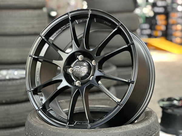 New 18X8 ET45 OZ Racing Superturismo Rim (4 wheel) Matt Black 5X112