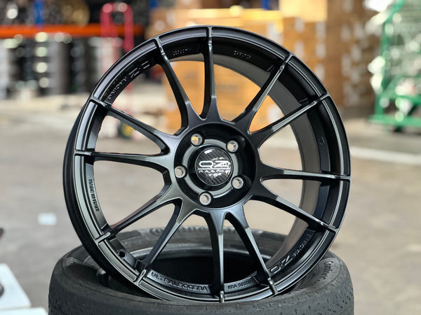 New 18X8 ET45 OZ Racing Superturismo Rim (4 wheel) Matt Black 5X112