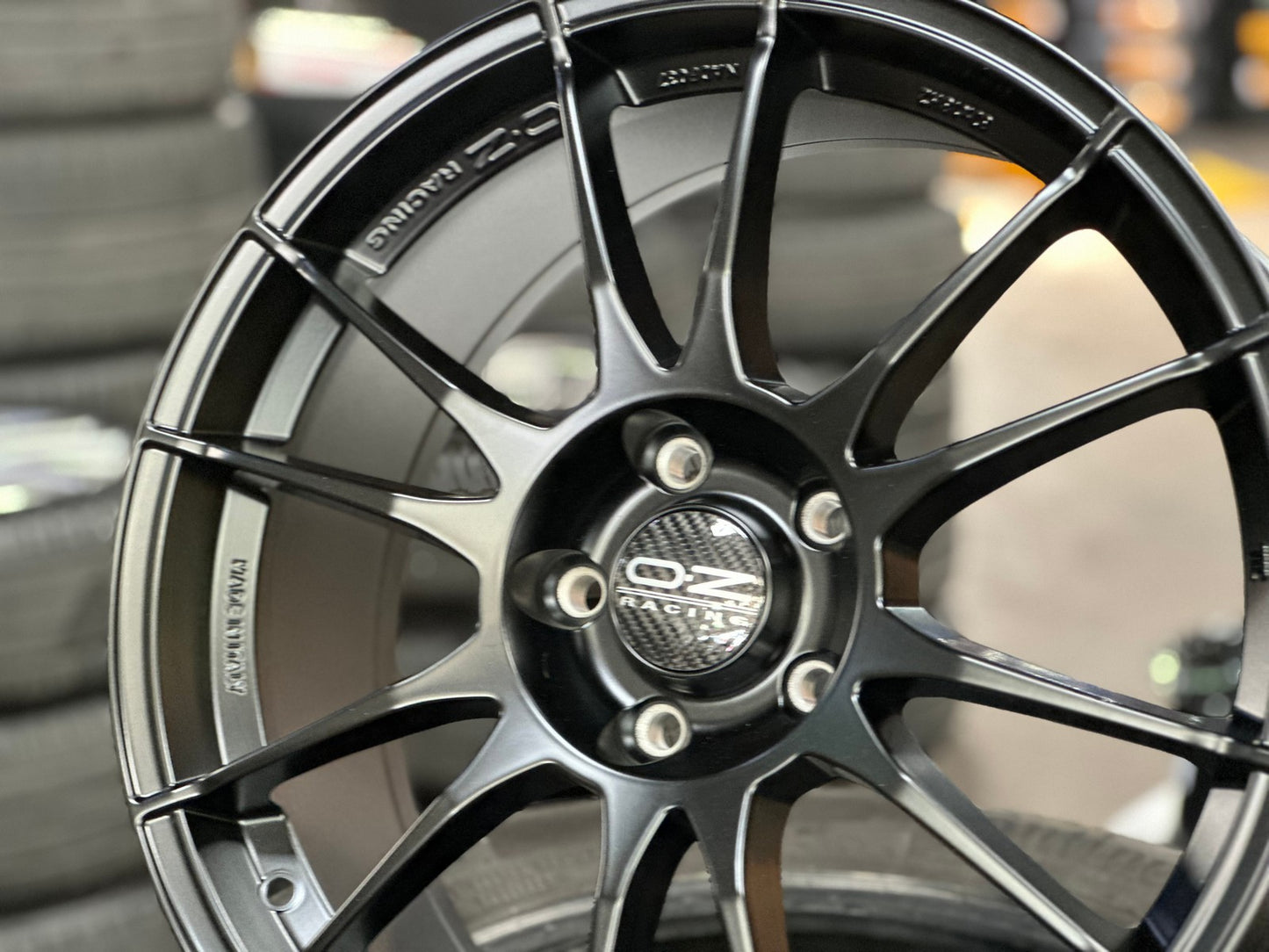 New 18X8 ET45 OZ Racing Superturismo Rim (4 wheel) Matt Black 5X112