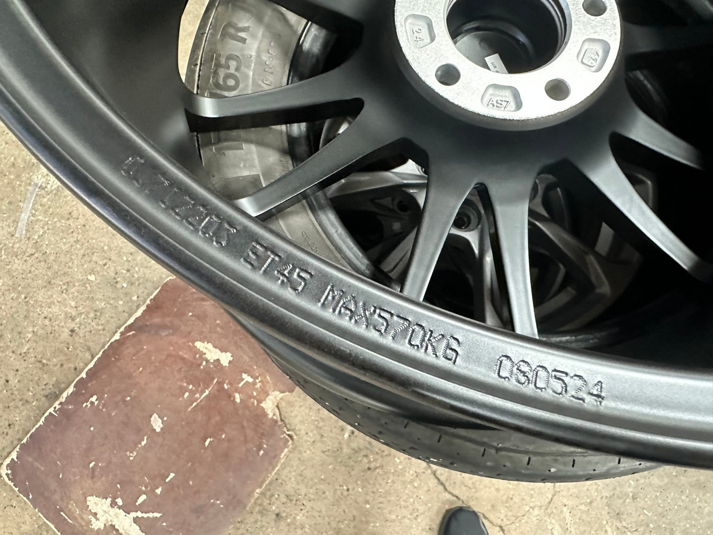 New 18X8 ET45 OZ Racing Superturismo Rim (4 wheel) Matt Black 5X112