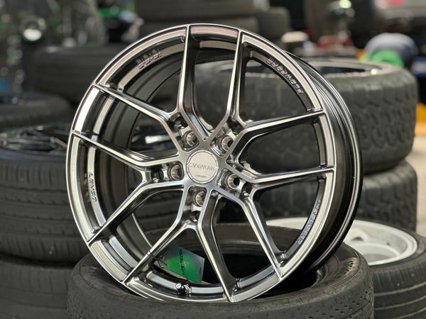 New 18X8.5 ET35 Lenso V3N Rim (4 wheel) Hyper Black 5X114.3