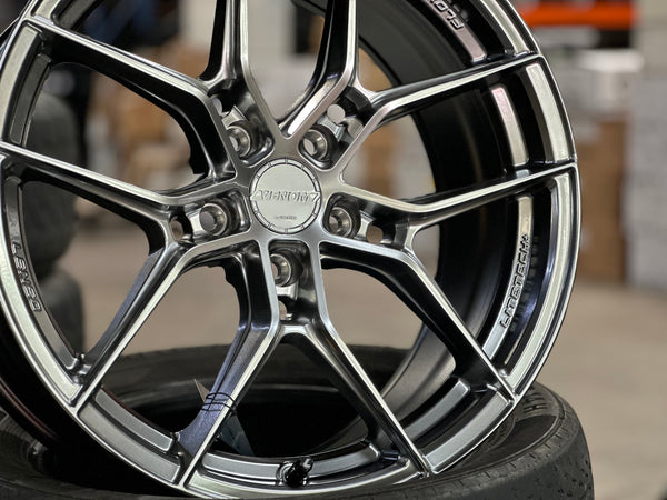 New 18X8.5 ET35 Lenso V3N Rim (4 wheel) Hyper Black 5X114.3