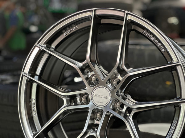 New 18X8.5 ET35 Lenso V3N Rim (4 wheel) Hyper Black 5X114.3