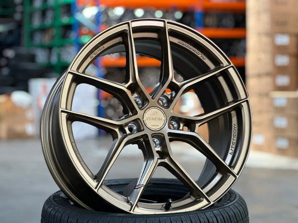 New 18X8.5 ET35 Lenso V3N Rim (4 wheel) Matt Bronze 5X114.3