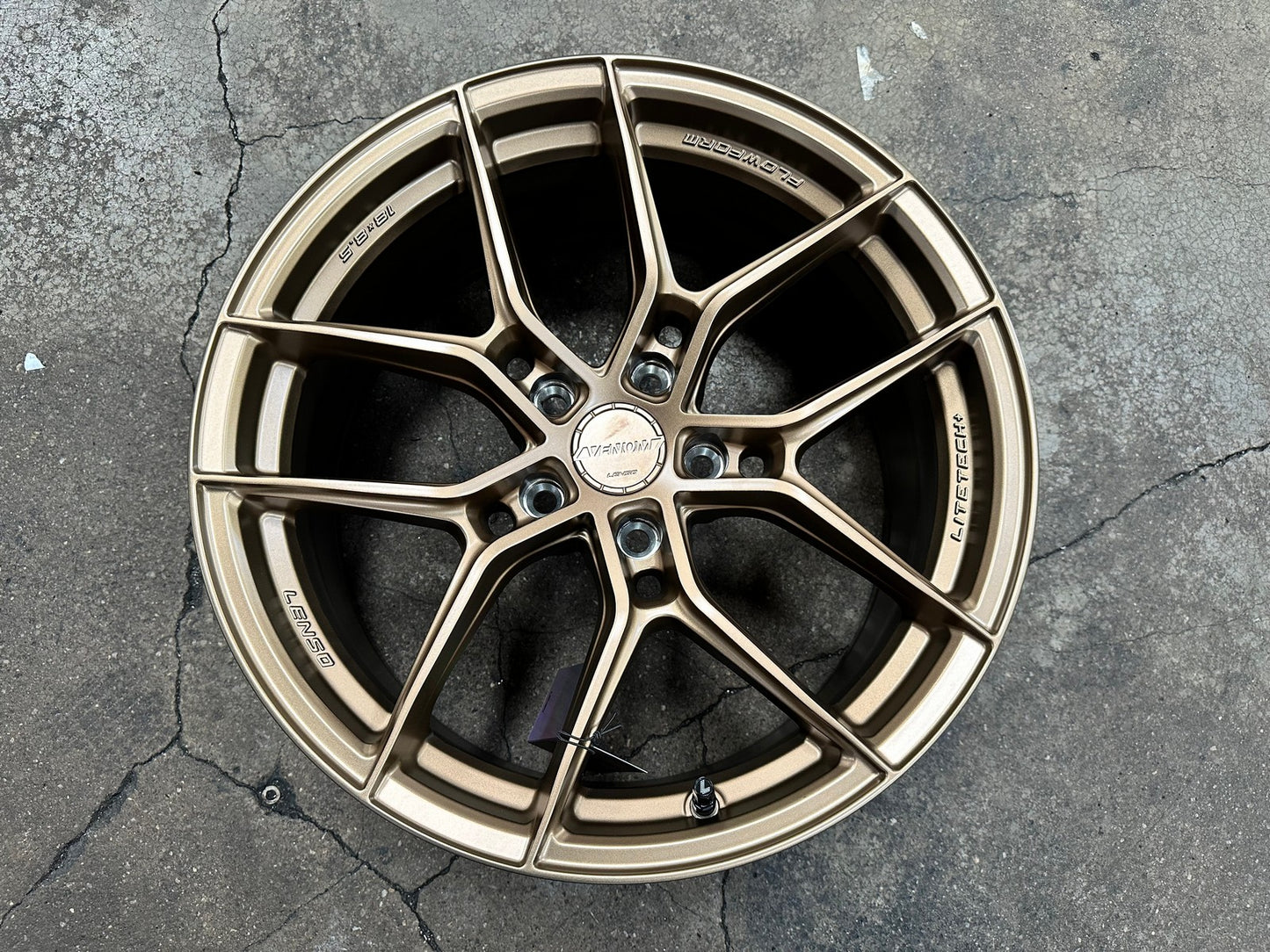 New 18X8.5 ET35 Lenso V3N Rim (4 wheel) Matt Bronze 5X114.3