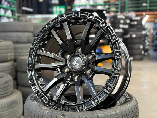 New 17X9 ET0 Lenso Valor Rim (4 wheel) Matt Black 6X139.7