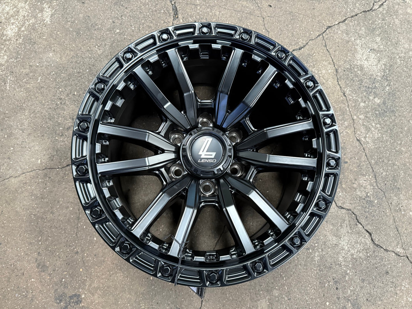 New 17X9 ET0 Lenso Valor Rim (4 wheel) Matt Black 6X139.7
