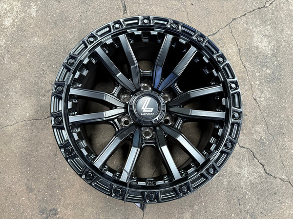 New 17X9 ET0 Lenso Valor Rim (4 wheel) Matt Black 6X139.7