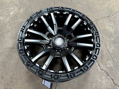 New 17X9 ET0 Lenso Valor Rim (4 wheel) Matt Black 6X139.7