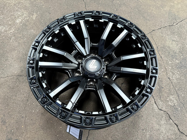 New 17X9 ET0 Lenso Valor Rim (4 wheel) Matt Black 6X139.7