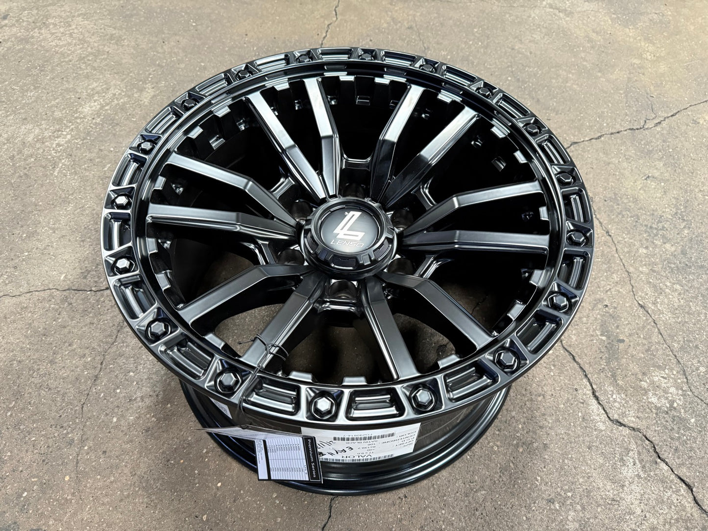 New 17X9 ET0 Lenso Valor Rim (4 wheel) Matt Black 6X139.7