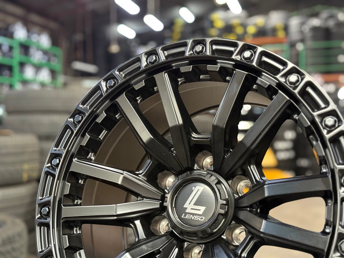 New 17X9 ET0 Lenso Valor Rim (4 wheel) Matt Black 6X139.7