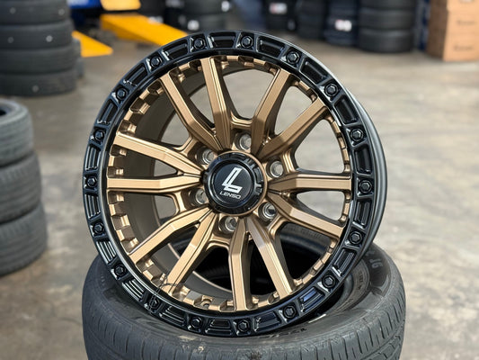 New 17X9 ET0 Lenso Valor Rim (4 wheel) Matt Bronze 6X139.7