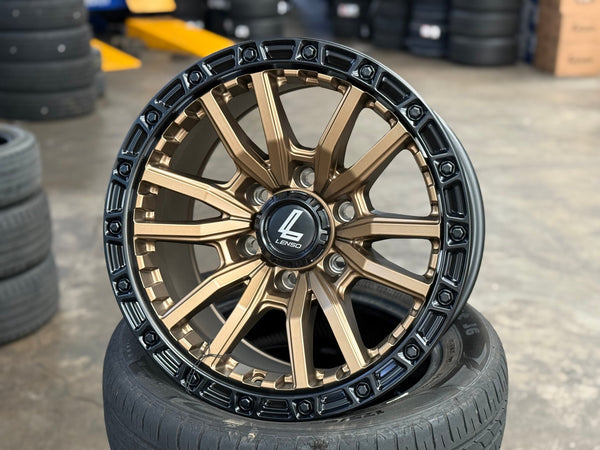 New 17X9 ET0 Lenso Valor Rim (4 wheel) Matt Bronze 6X139.7