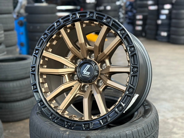 New 17X9 ET0 Lenso Valor Rim (4 wheel) Matt Bronze 6X139.7