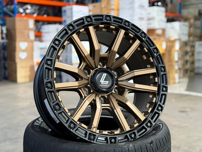 New 17X9 ET0 Lenso Valor Rim (4 wheel) Matt Bronze 6X139.7
